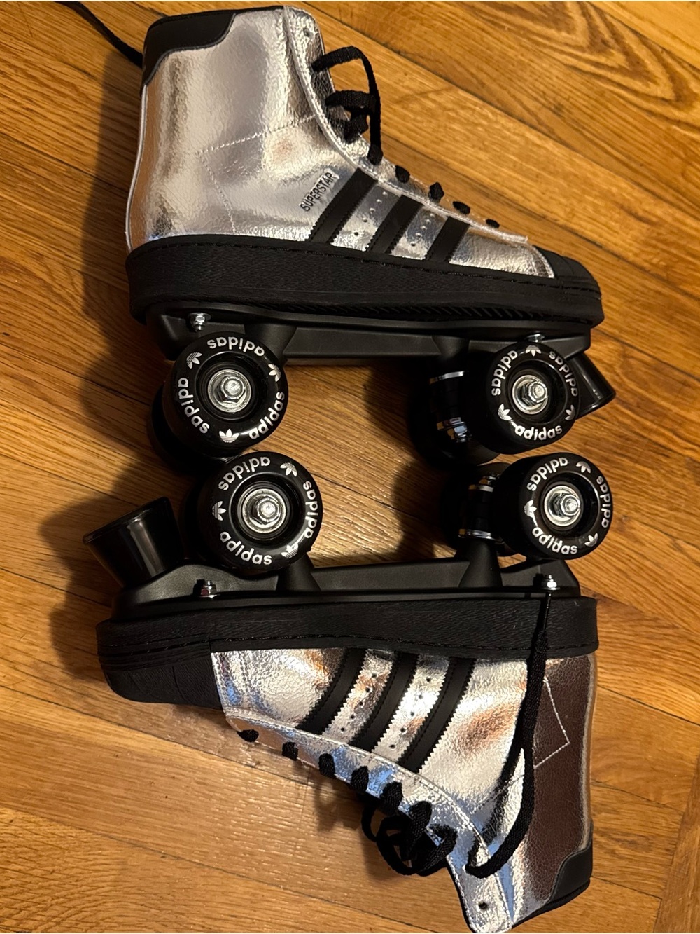 Adidas Superstar Silver High-Top Roller Skates - Picture 2 of 15